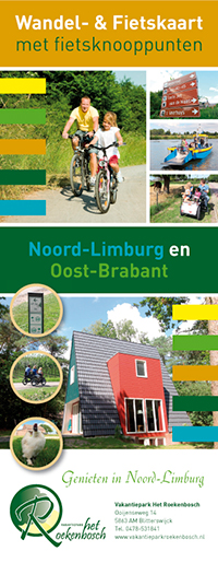 Fietsknooppuntenkaart van Noord Limburg en de Maasduinen