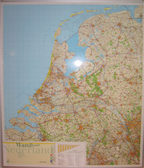 wandkaart van Nederland