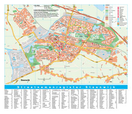 wandkaart van Steenwijk