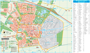 wandkaart van Winschoten